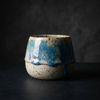 AZURE CASCADE - Handcrafted Stoneware Vessel