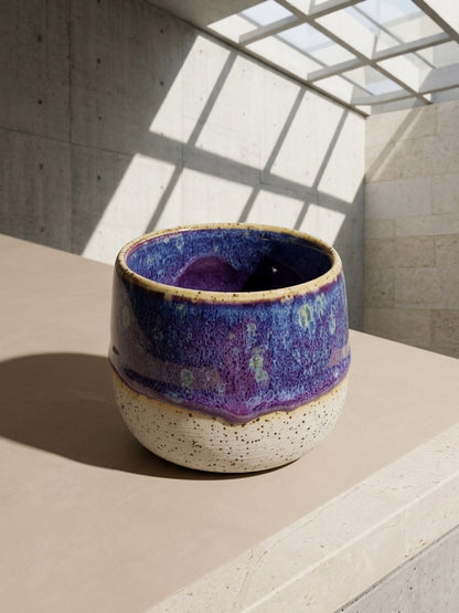 CELESTIAL INDIGO HORIZON - Handcrafted Stoneware Vessel