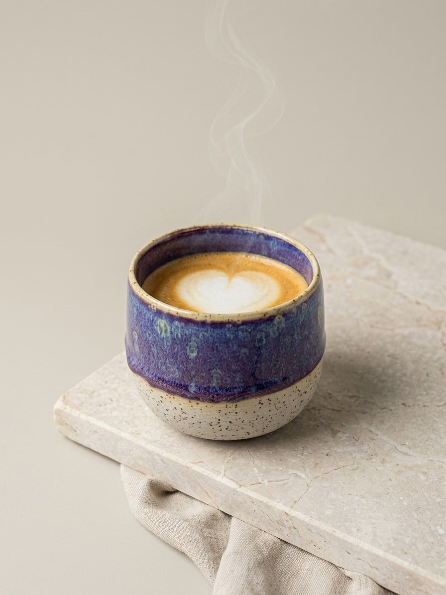 CELESTIAL INDIGO HORIZON - Handcrafted Stoneware Vessel