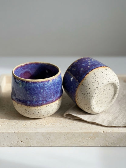 CELESTIAL INDIGO HORIZON - Handcrafted Stoneware Vessel