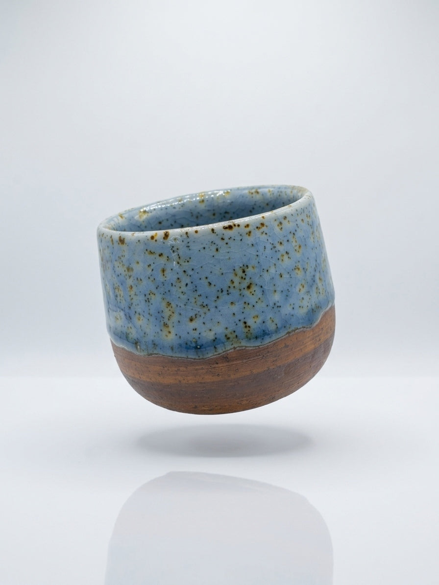 CERULEAN BLUSH - Handcrafted Stoneware Vessel