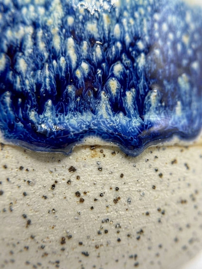 COBALT FROST - Handcrafted Stoneware Vessel