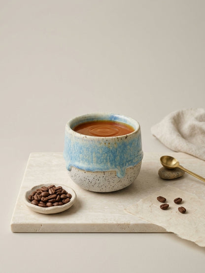 GLACIAL TIDE - Handcrafted Stoneware Vessel