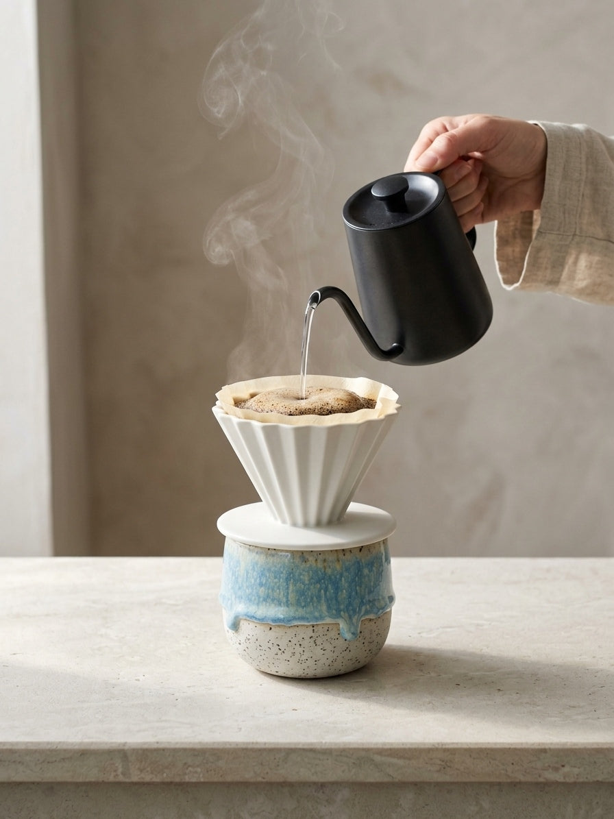 GLACIAL TIDE - Handcrafted Stoneware Vessel