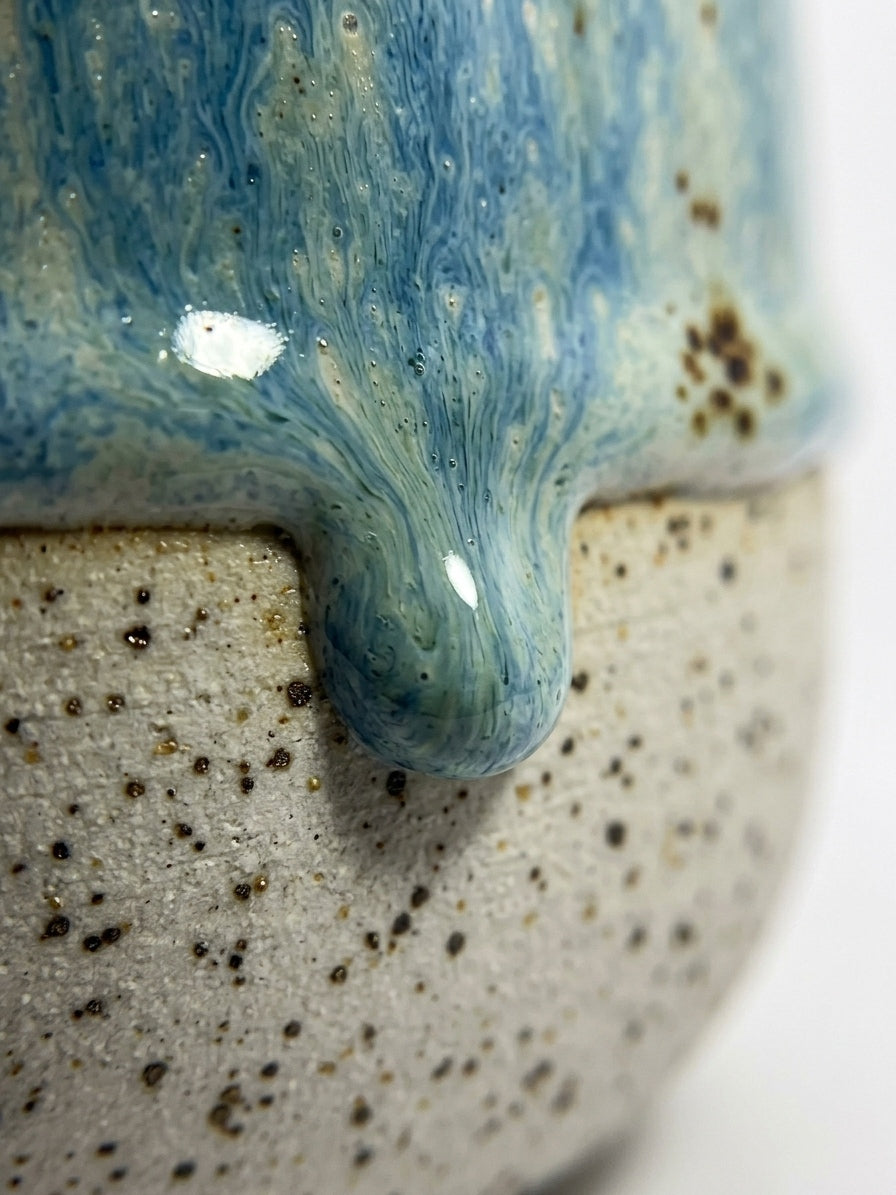 GLACIAL TIDE - Handcrafted Stoneware Vessel