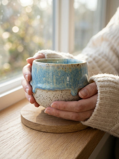 GLACIAL TIDE - Handcrafted Stoneware Vessel