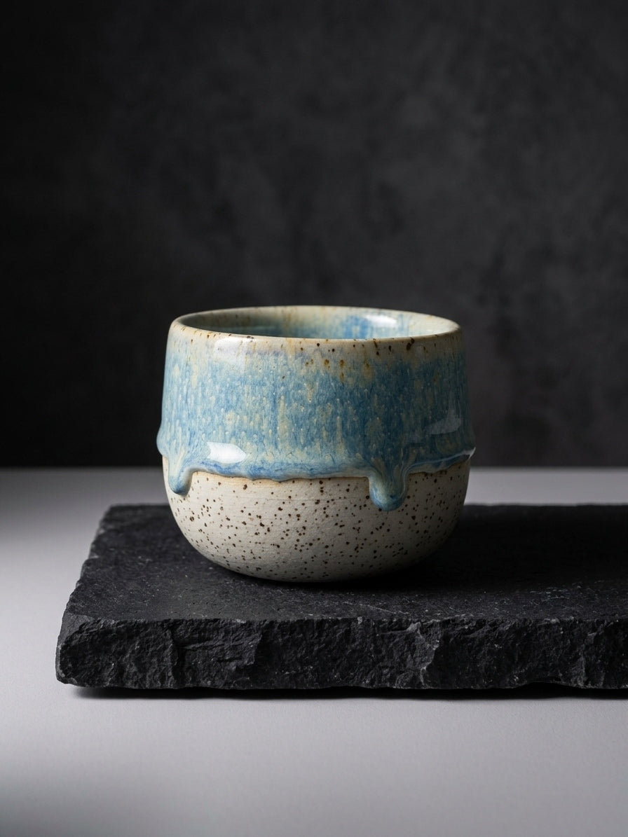 GLACIAL TIDE - Handcrafted Stoneware Vessel