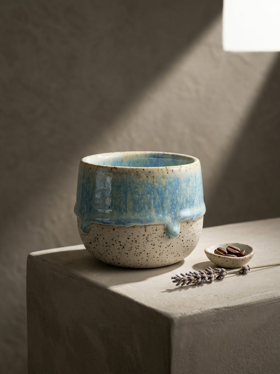 GLACIAL TIDE - Handcrafted Stoneware Vessel