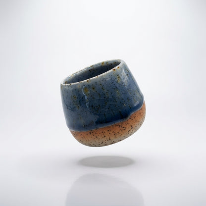 DEEP INDIGO CRACKLE - Handcrafted Stoneware Vessel