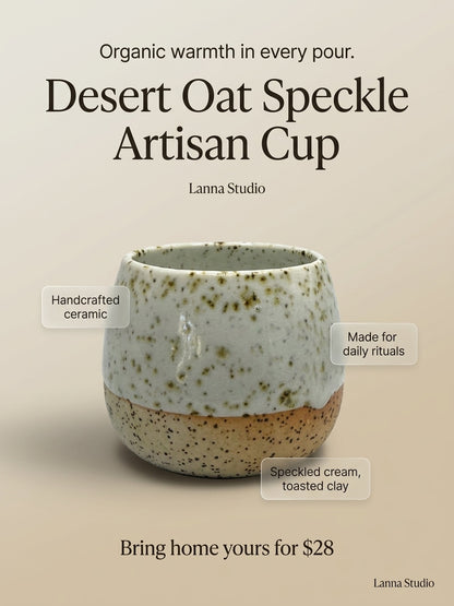 DESERT OAT SPECKLE - Handcrafted Stoneware Vessel