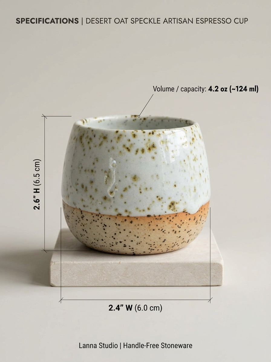 DESERT OAT SPECKLE - Handcrafted Stoneware Vessel