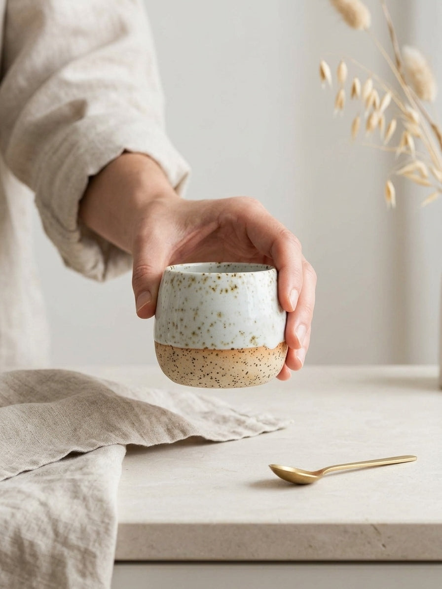 DESERT OAT SPECKLE - Handcrafted Stoneware Vessel