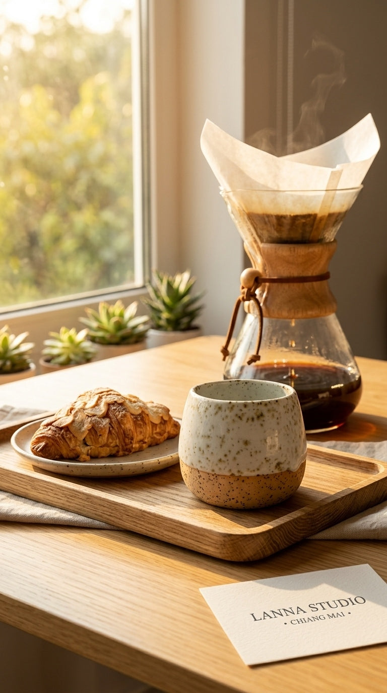 DESERT OAT SPECKLE - Handcrafted Stoneware Vessel