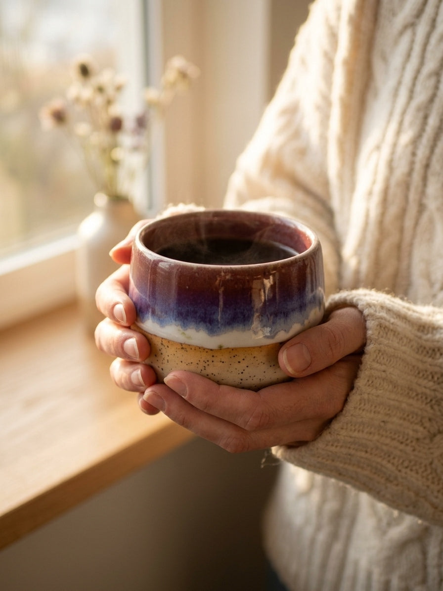 TWILIGHT HORIZON - Handcrafted Stoneware Vessel