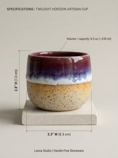 TWILIGHT HORIZON - Handcrafted Stoneware Vessel