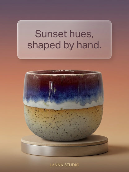 TWILIGHT HORIZON - Handcrafted Stoneware Vessel